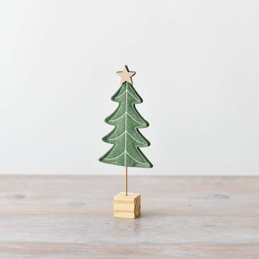 Dark Green Felt Tree Decoration