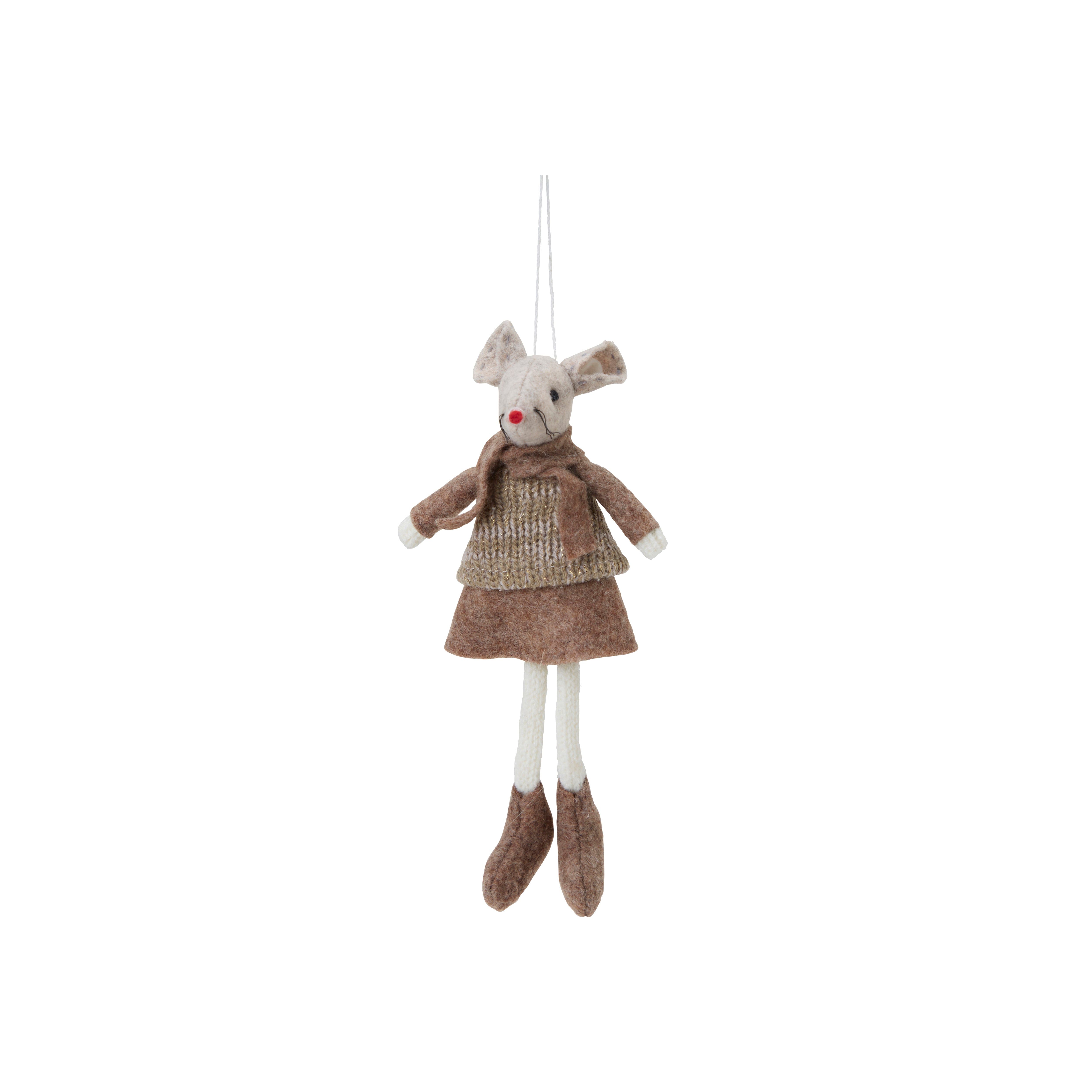Sixten & Sally Brown Hanging Mice Decorations