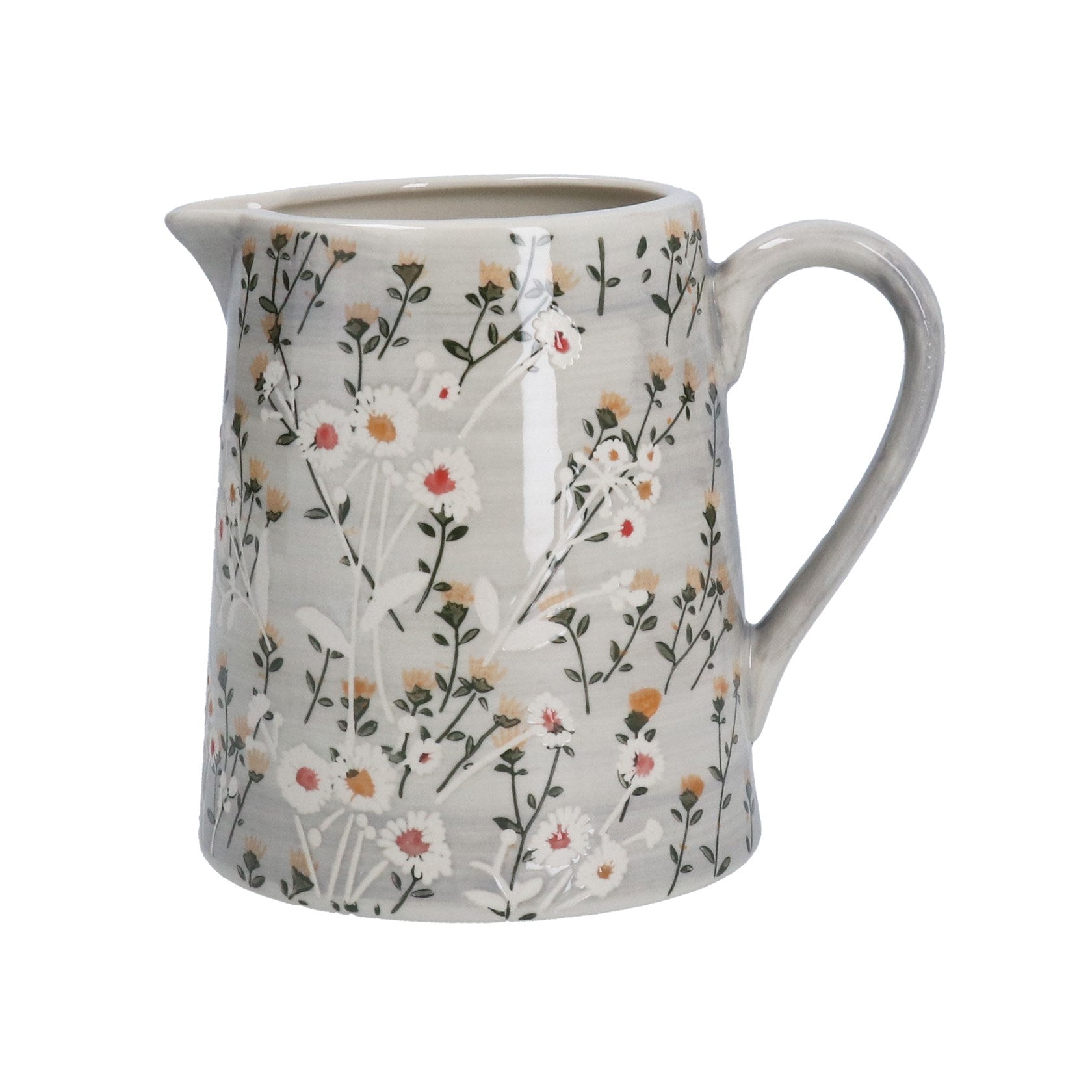 Grey Wild Daisy Jug - Large