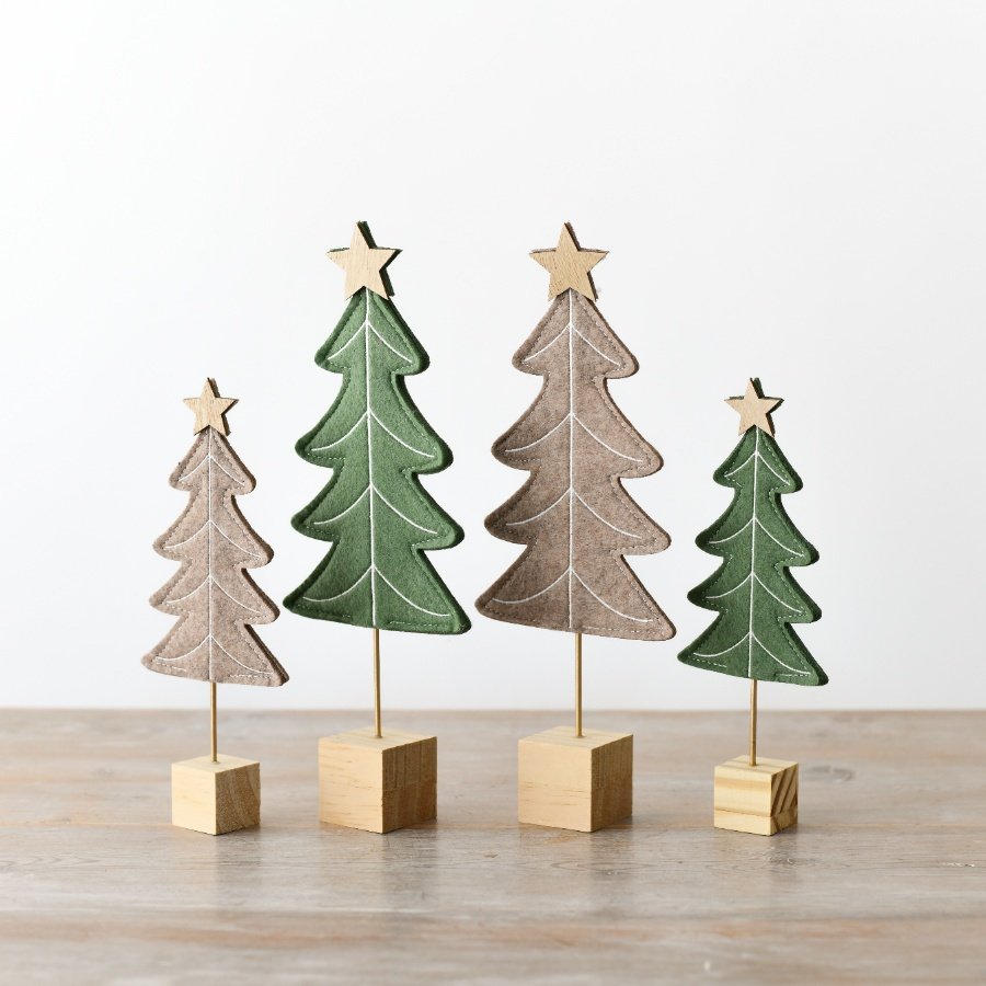 Felt Green Christmas Tree Decoration