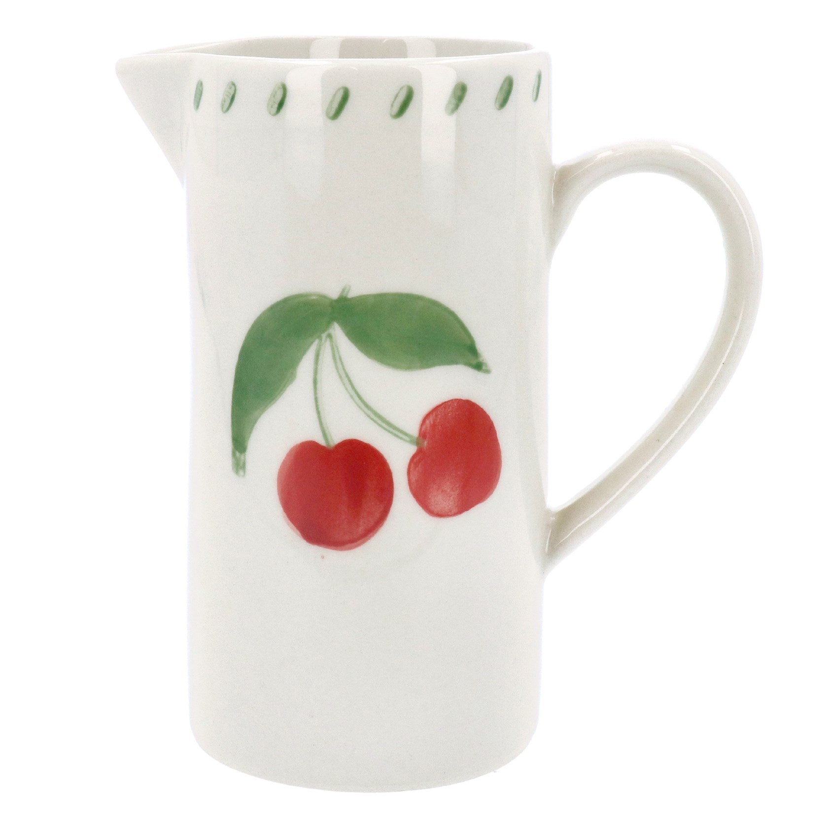 Cherry Handpainted Stoneware Jug (Small)