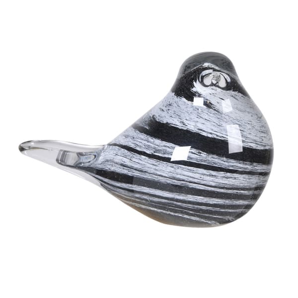 Black and White Marble Effect Bird