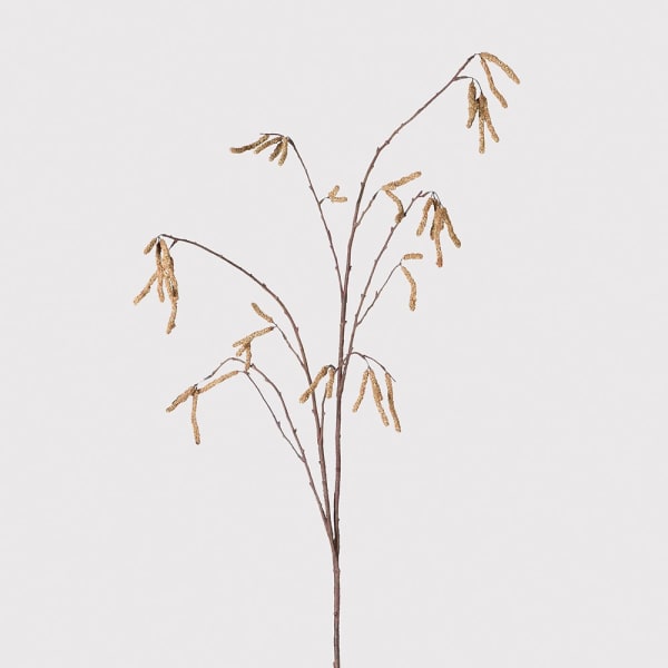 Faux Brown Catkins Spray