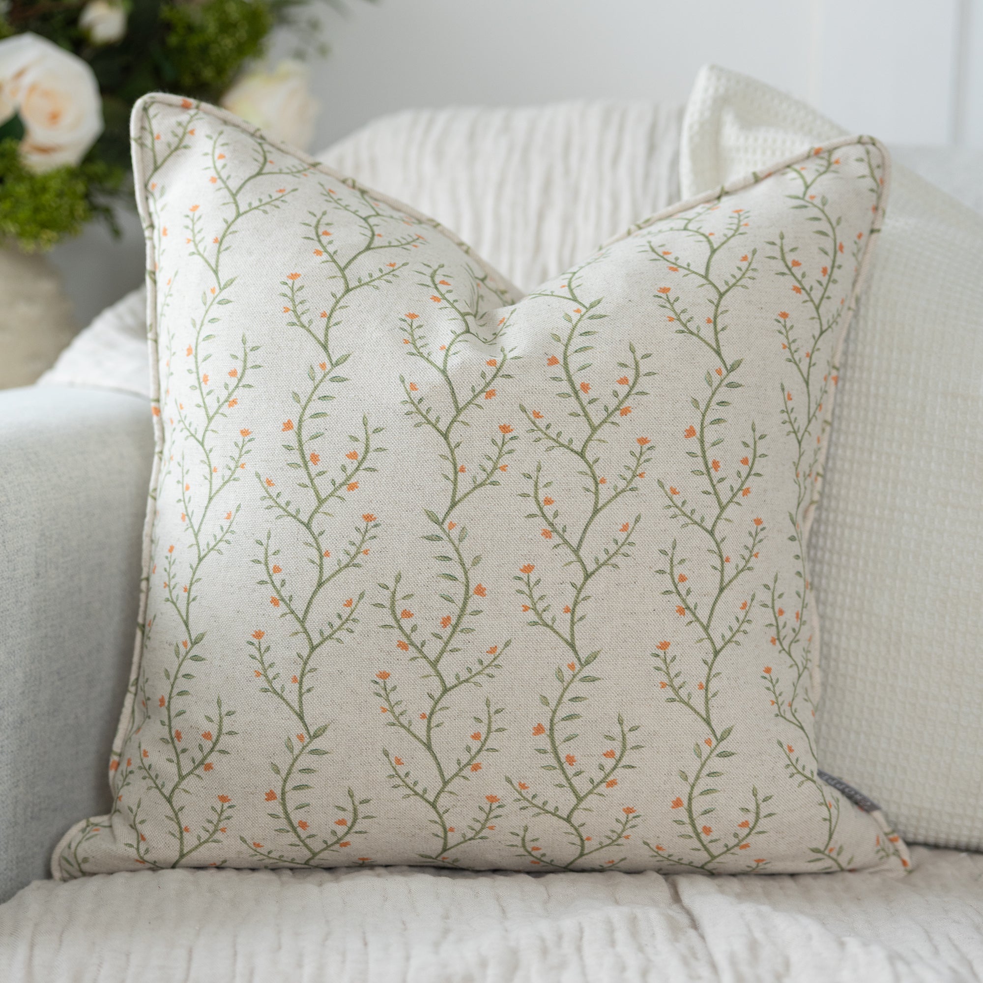 Boughton Ginger Square Cushion