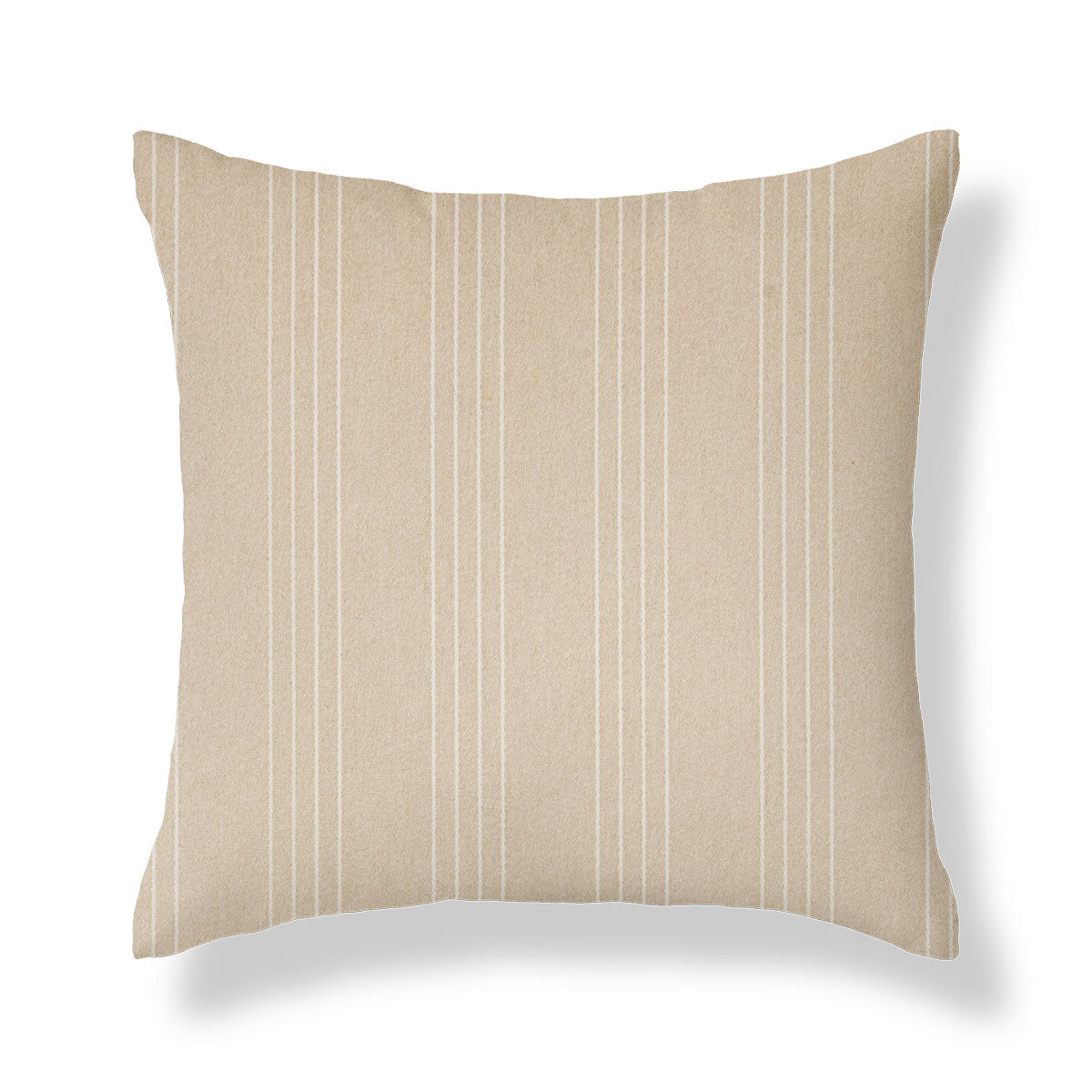 Cape Sand Neutral Stripe Square Cushion
