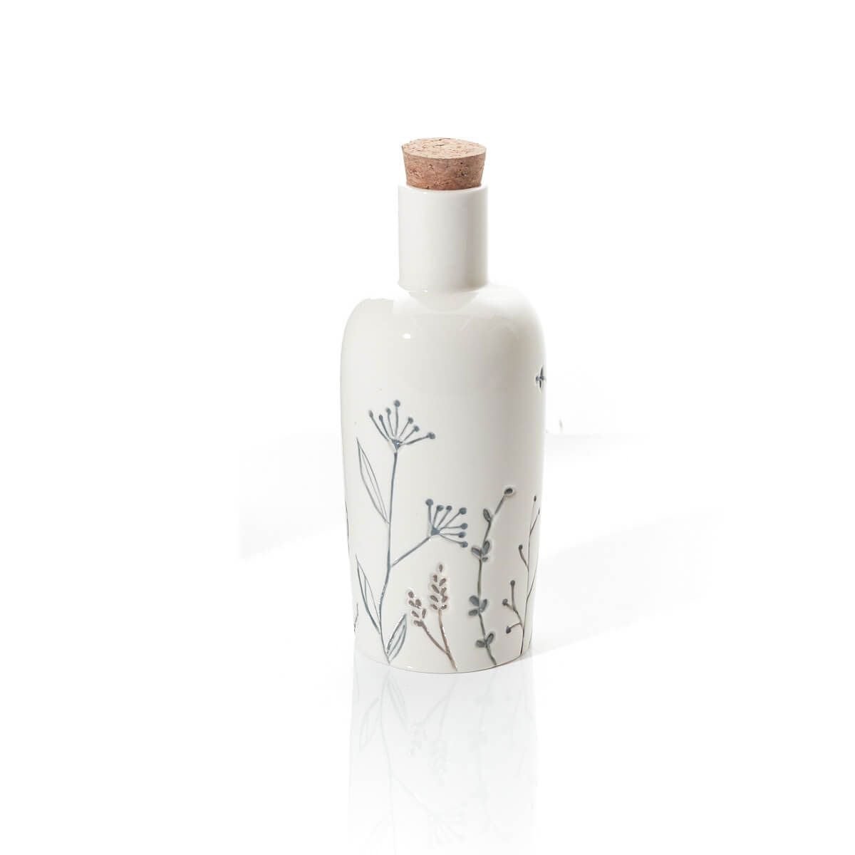 Ceramic Debossed Grasses Oil Bottle