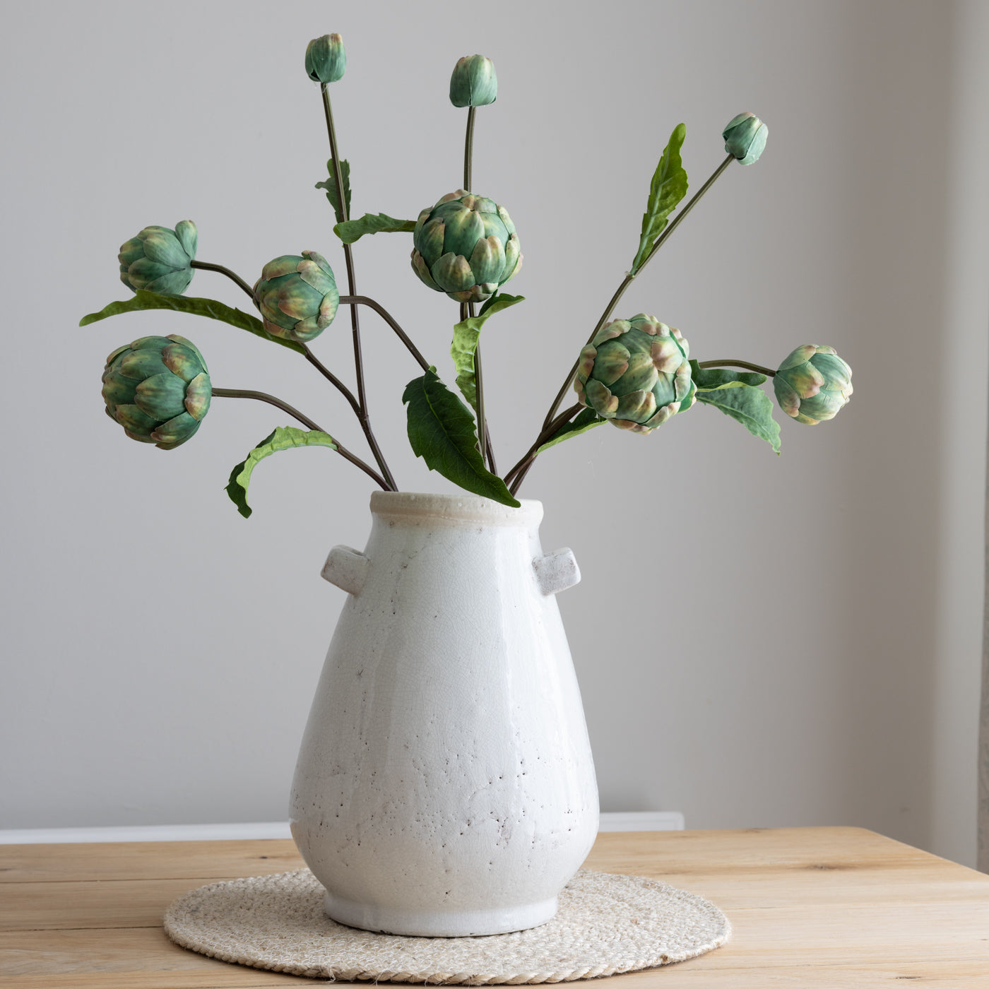 Triple Artichoke Spray with Leaves