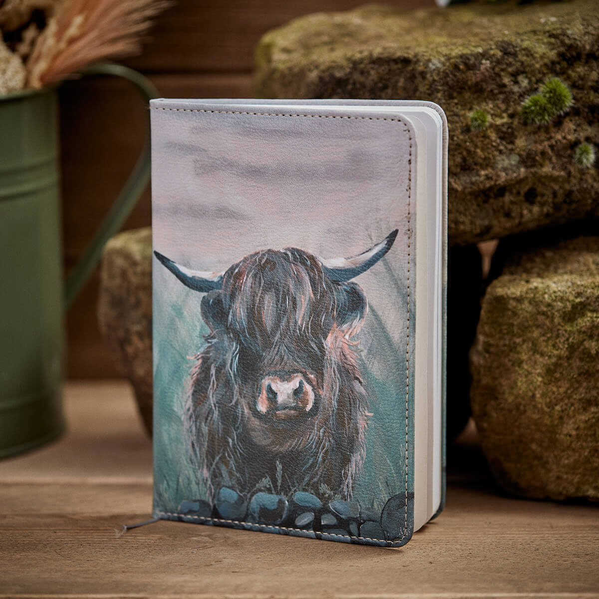 Dougal Highland Cow PU Cover Notebook