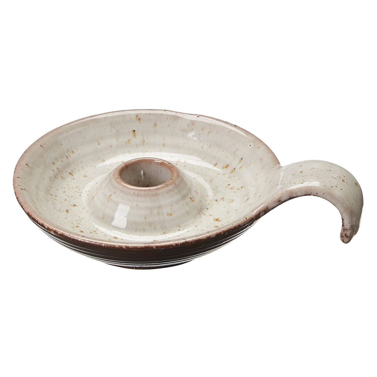 Donna Beige Handle Candle Holder