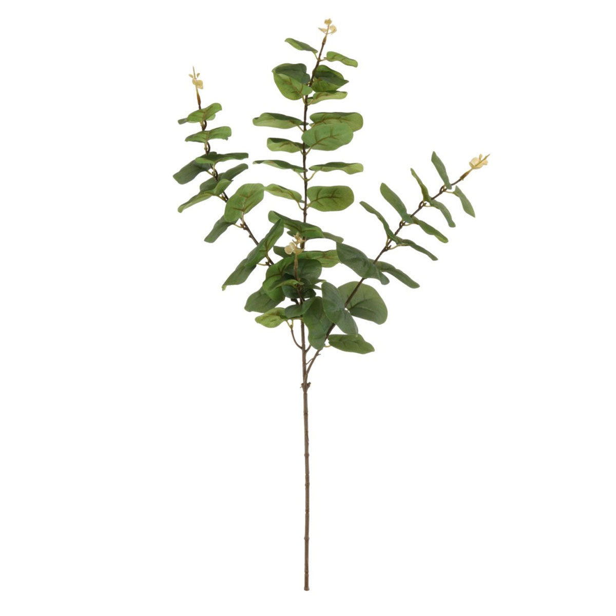 Faux Green Printed Rounded Eucalyptus Spray