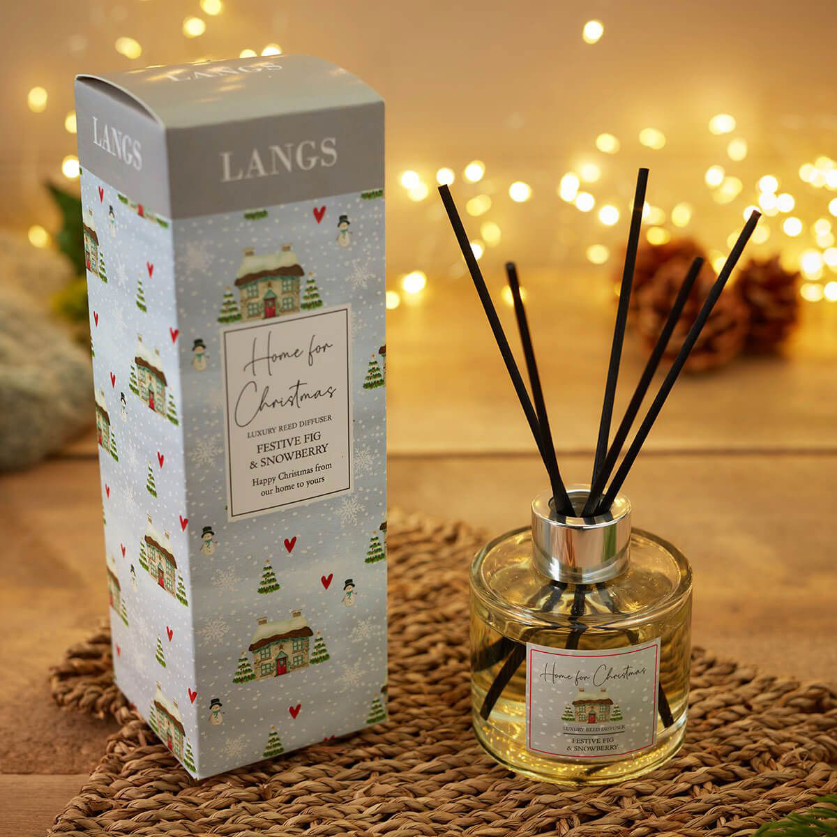 Home for Xmas Festive Fig & Snowberry 100ml Christmas Diffuser
