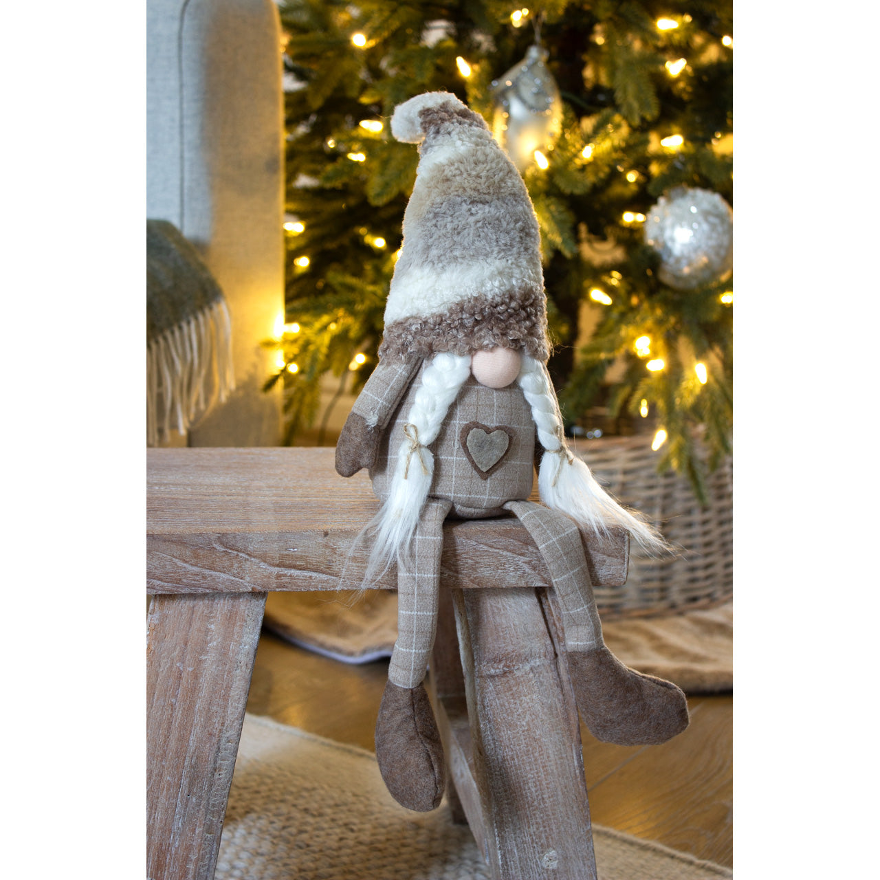 Brown & Cream Sitting Gonks