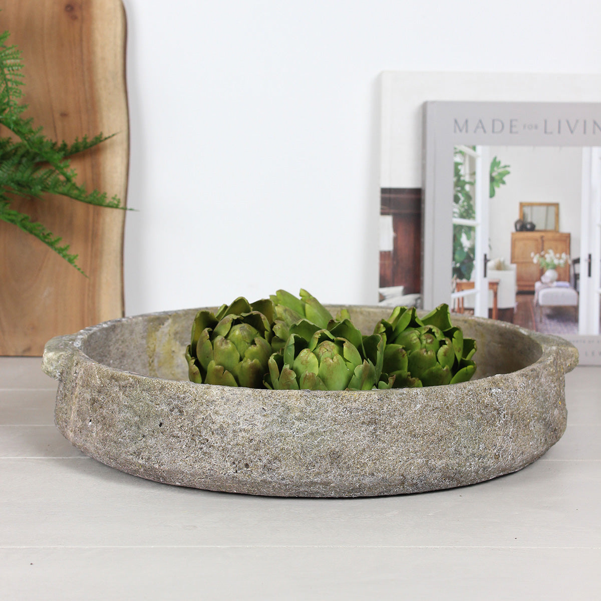 Distressed Cement Bowl