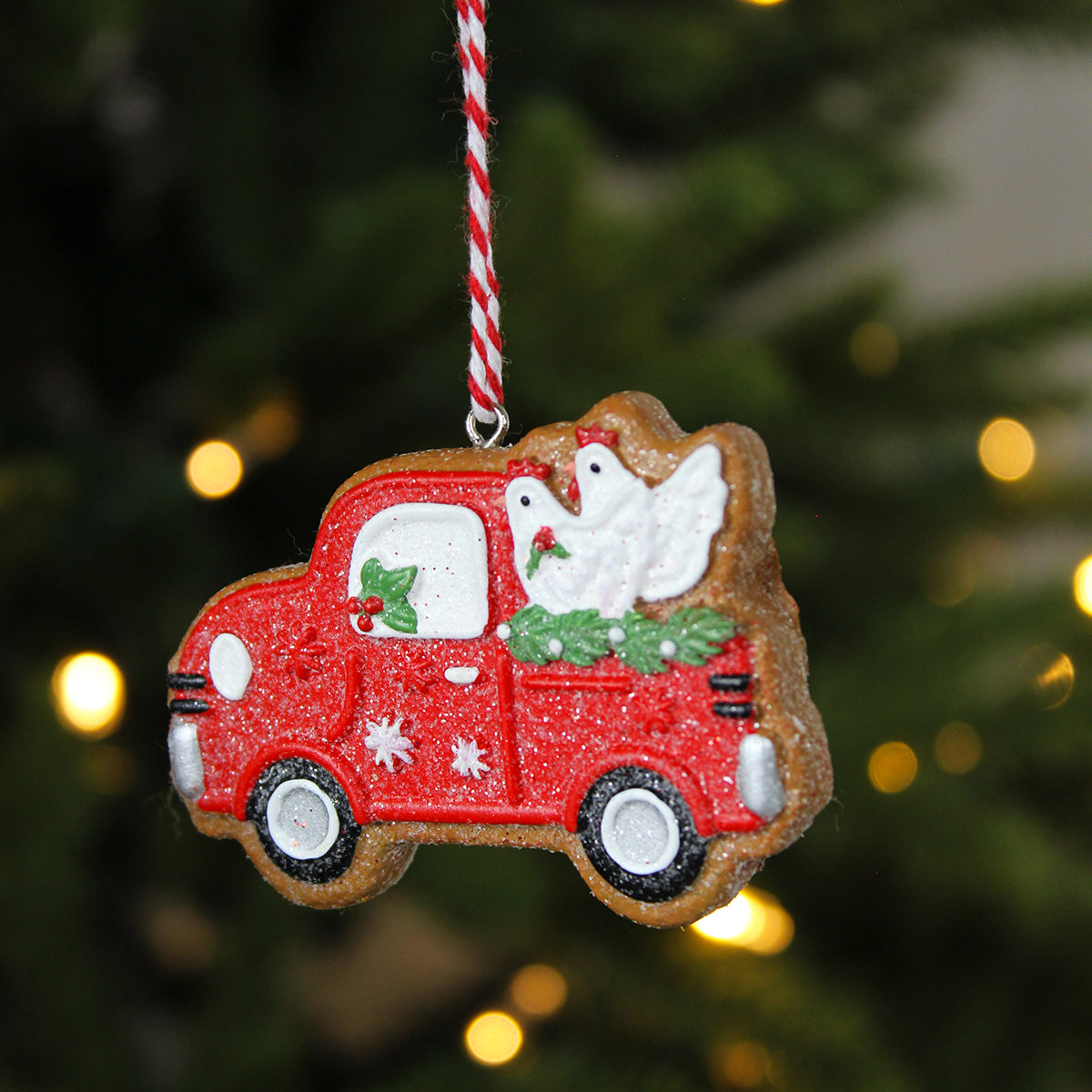 Gingerbread Car Resin Decoration