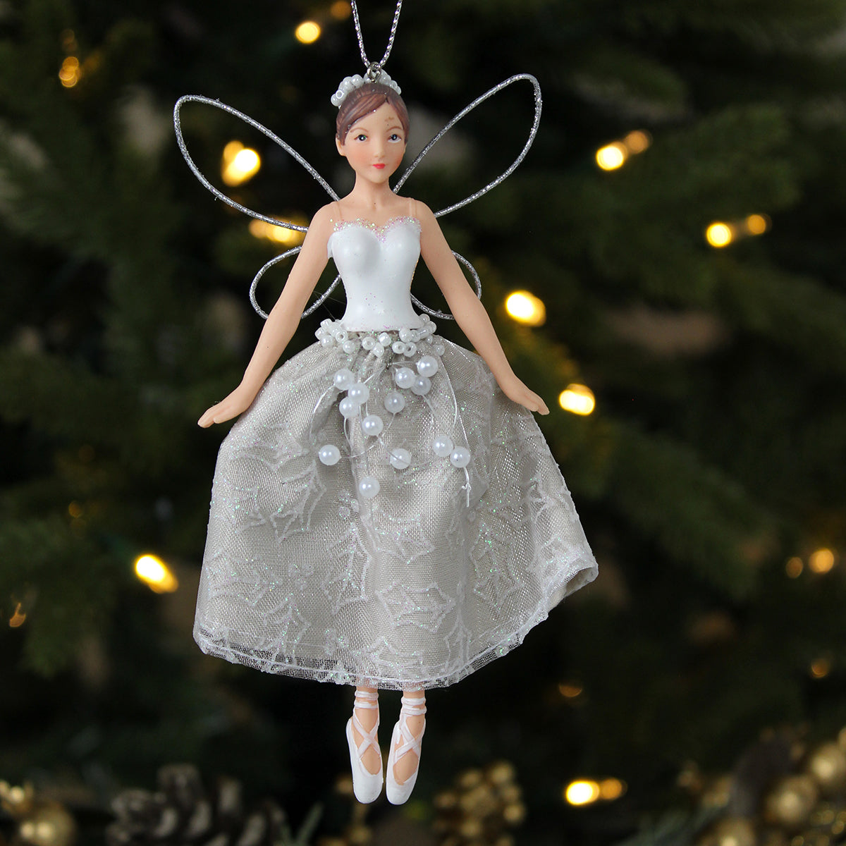 Resin Fairy with Hessian Skirt Decoration