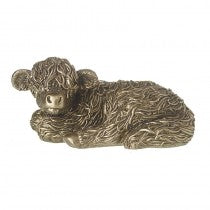 Resting Gold Highland Calf