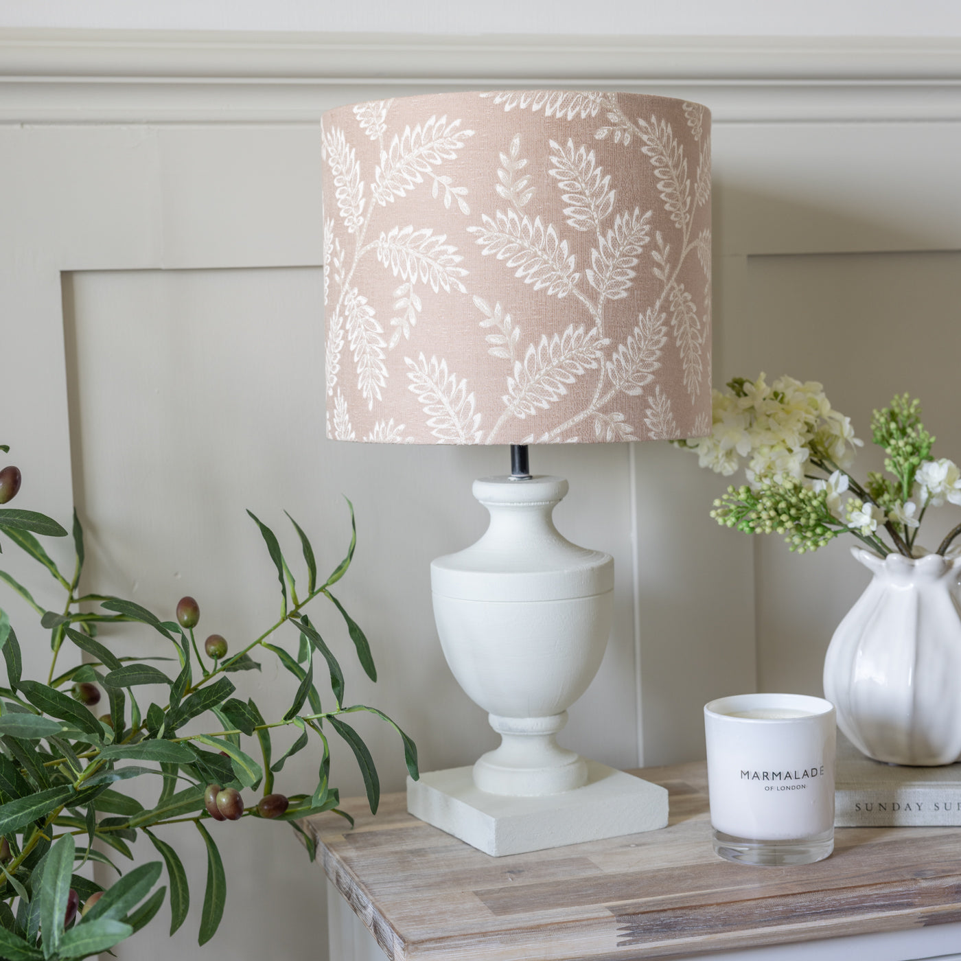 Winterbourne Blush Drum Lampshade
