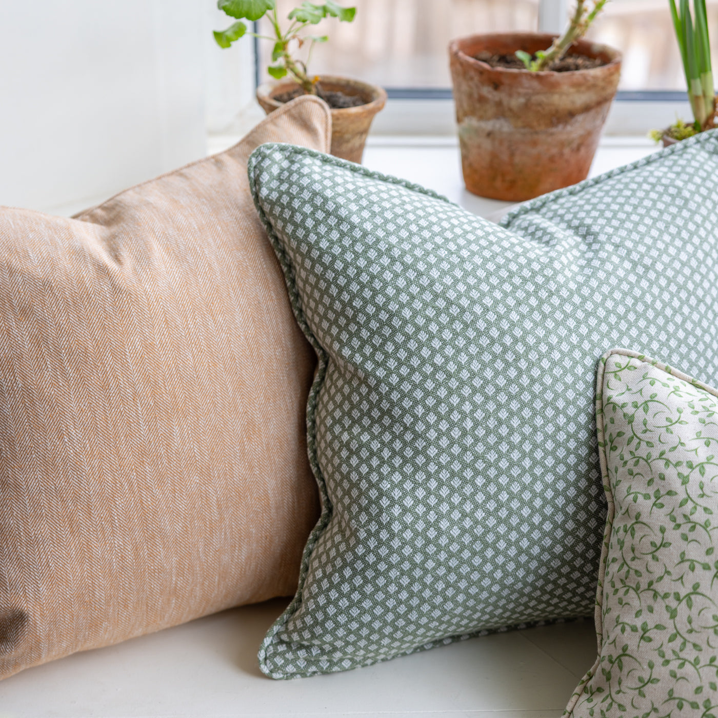 Hattie Olive Square Cushion