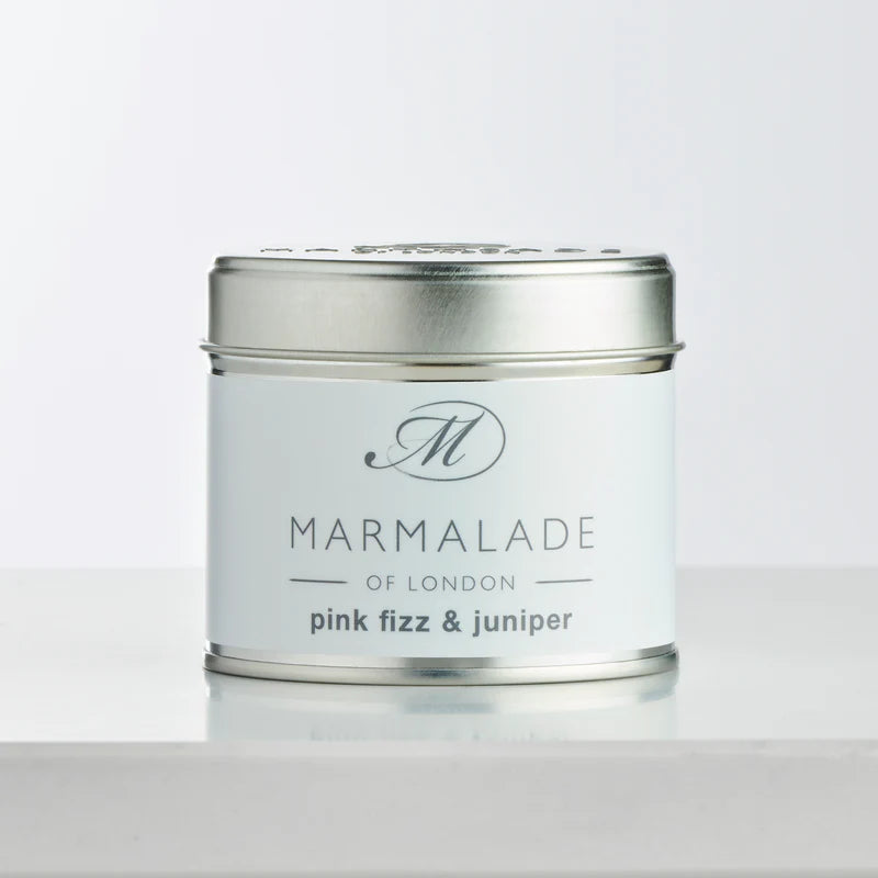 Pink Fizz and Juniper Medium Tin Candle