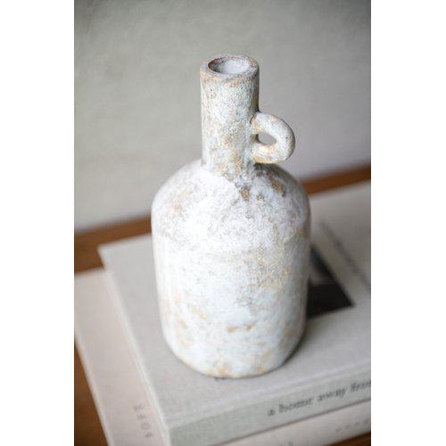 Baku White Melange Terracotta Vase