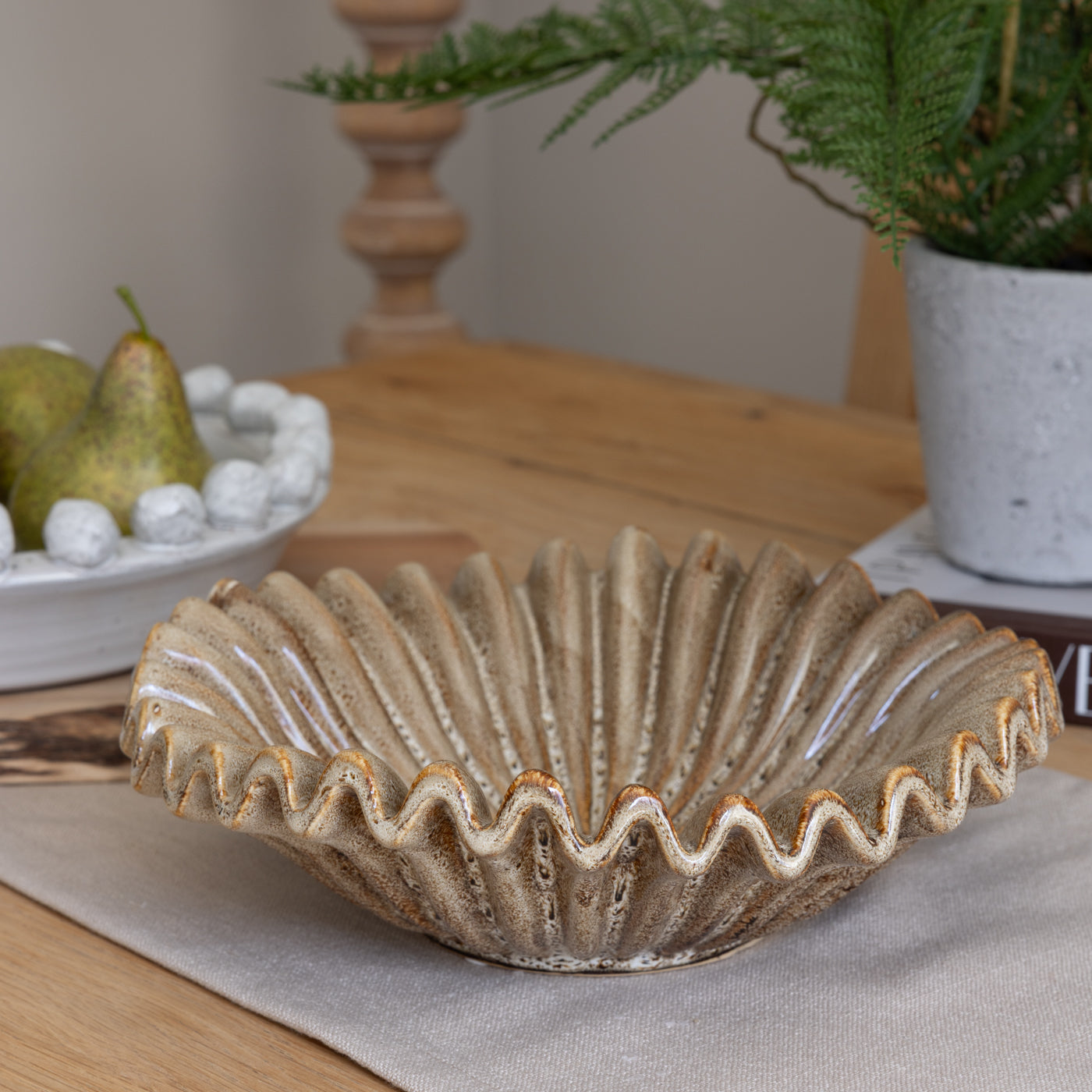 Hanna Decorative Brown Melange Bowl