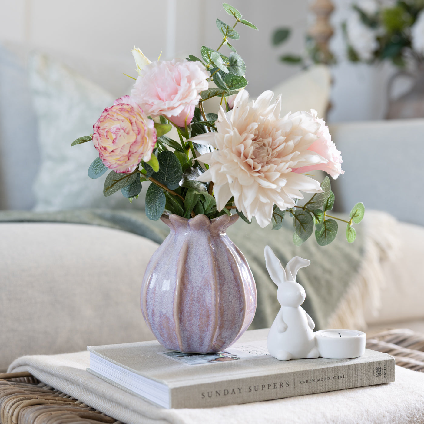 Lillan Rose Pink Poppy Seed Vase