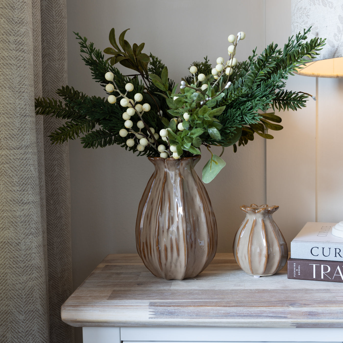 Lillian Brown Poppy Seed Vase