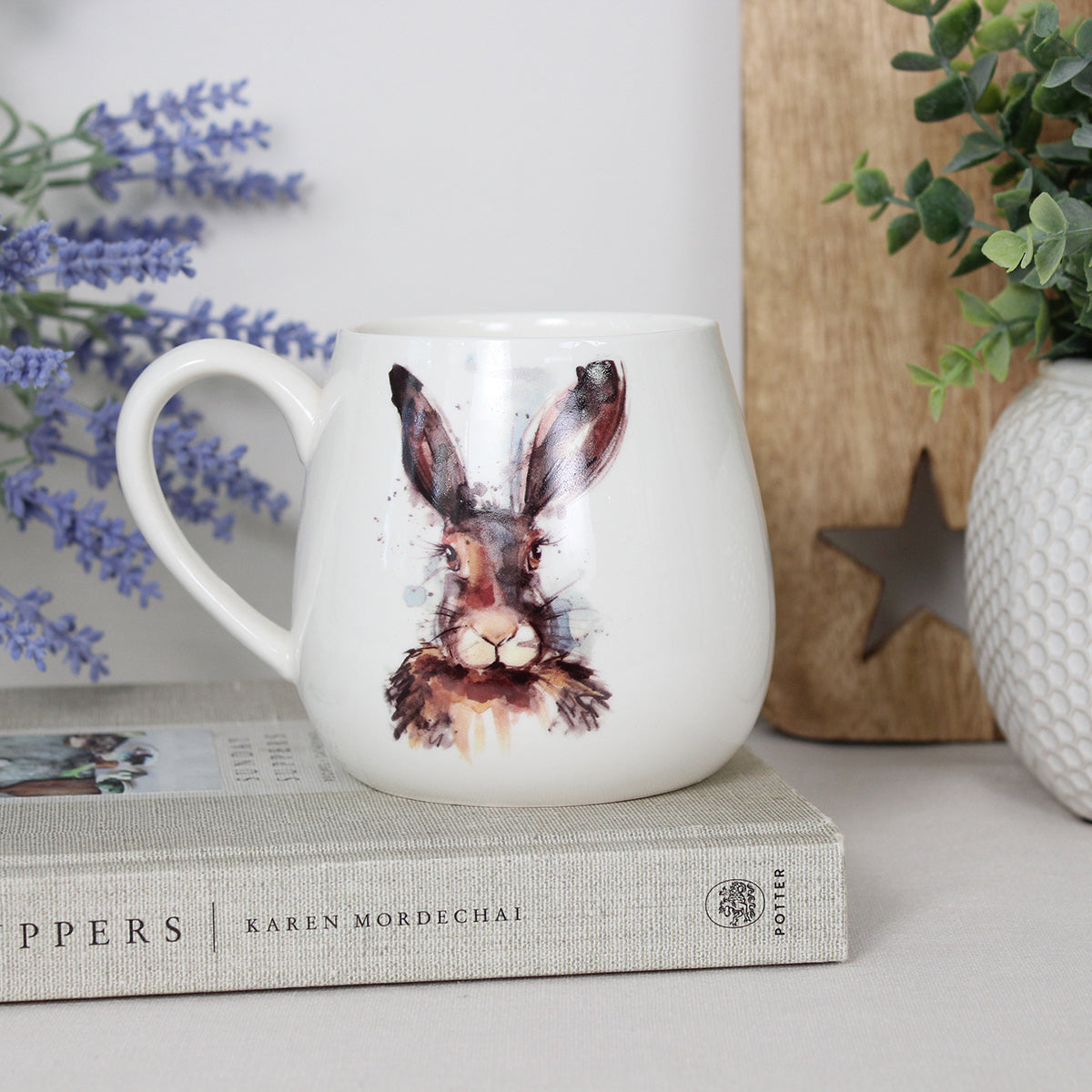 Hare Painted Mug