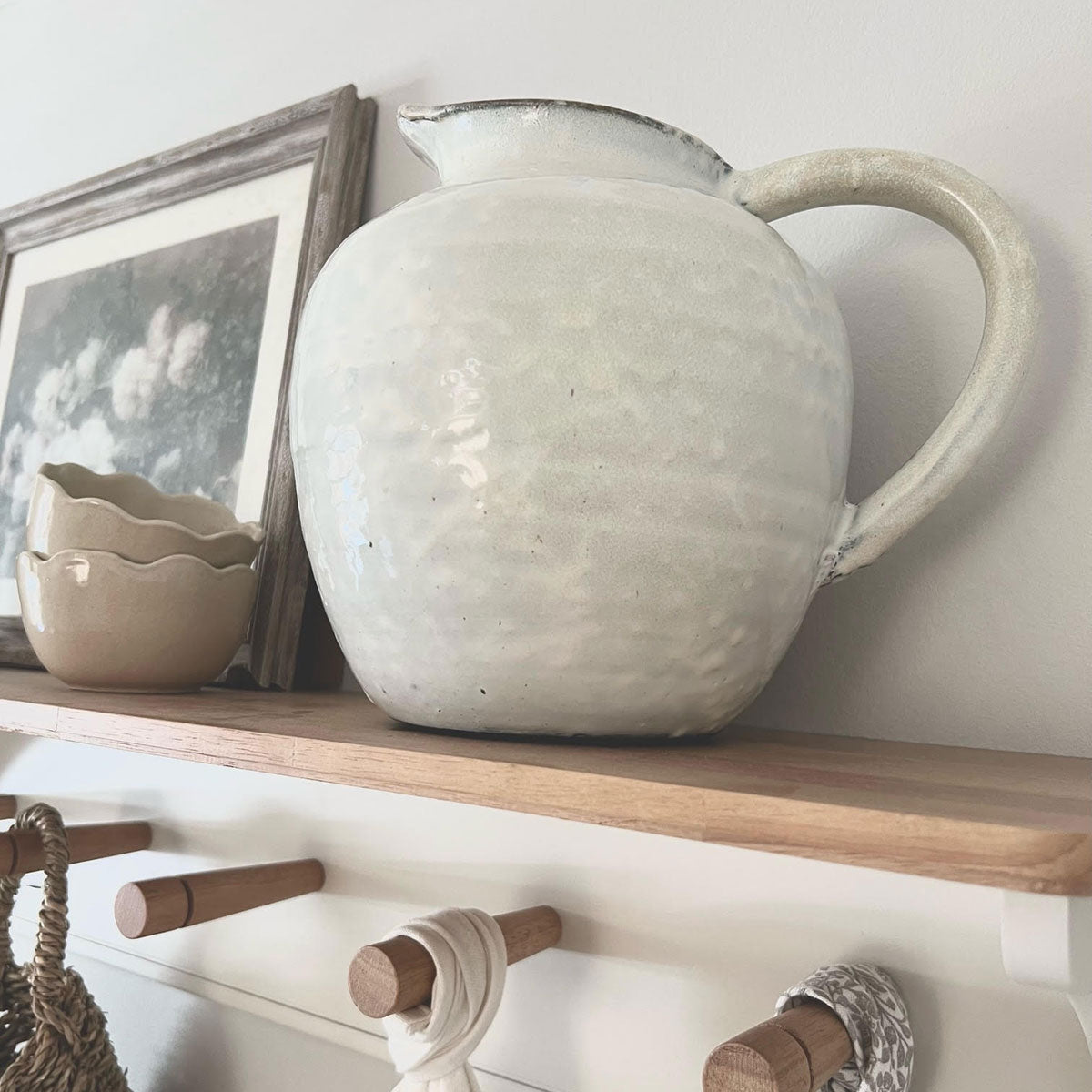 Rustic White Jug