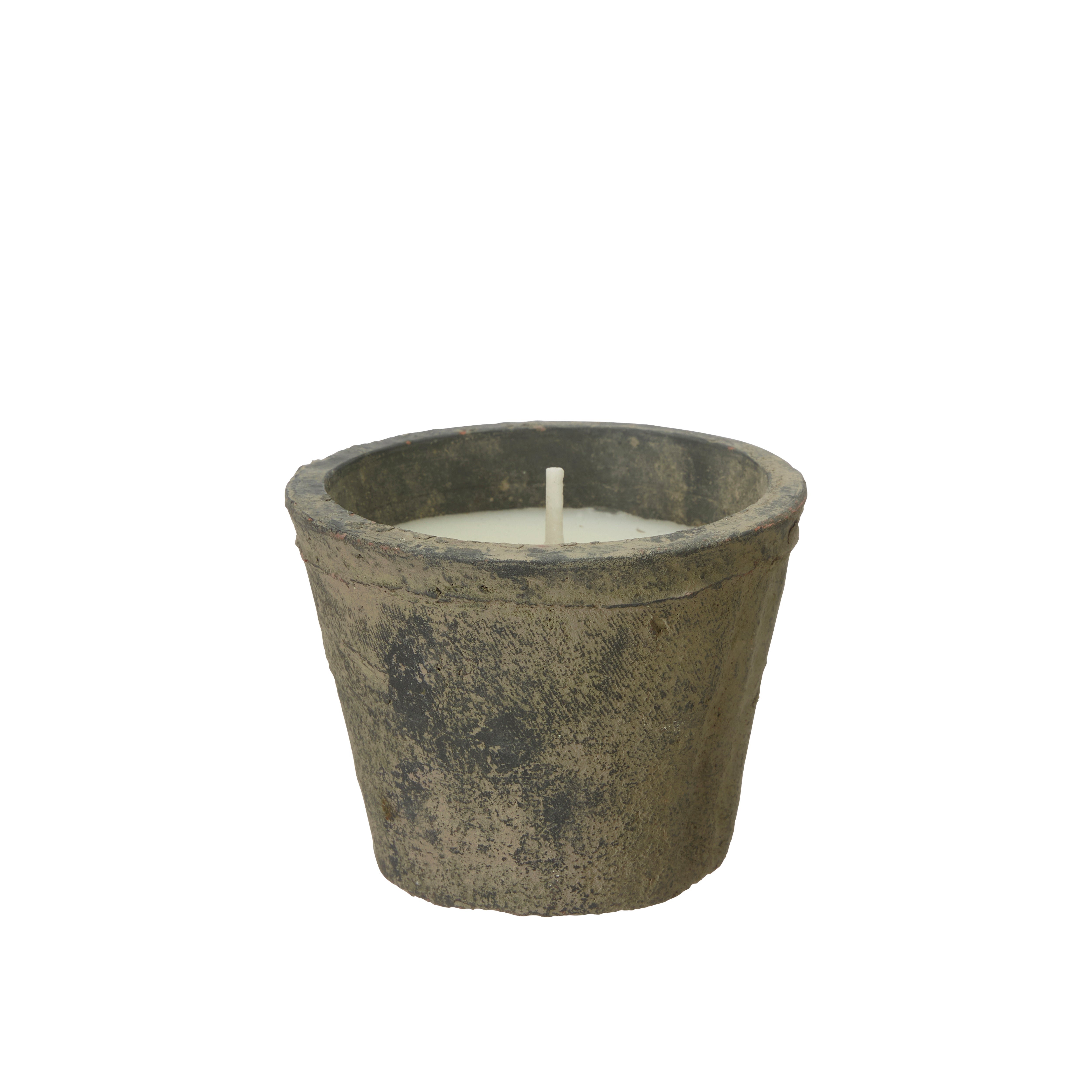 Alison Rustic Potted Candles