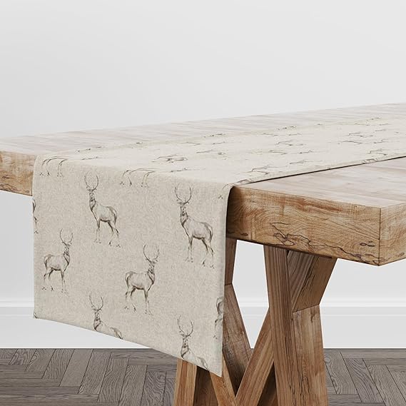 Glencoe Stag Fabric Table Runner