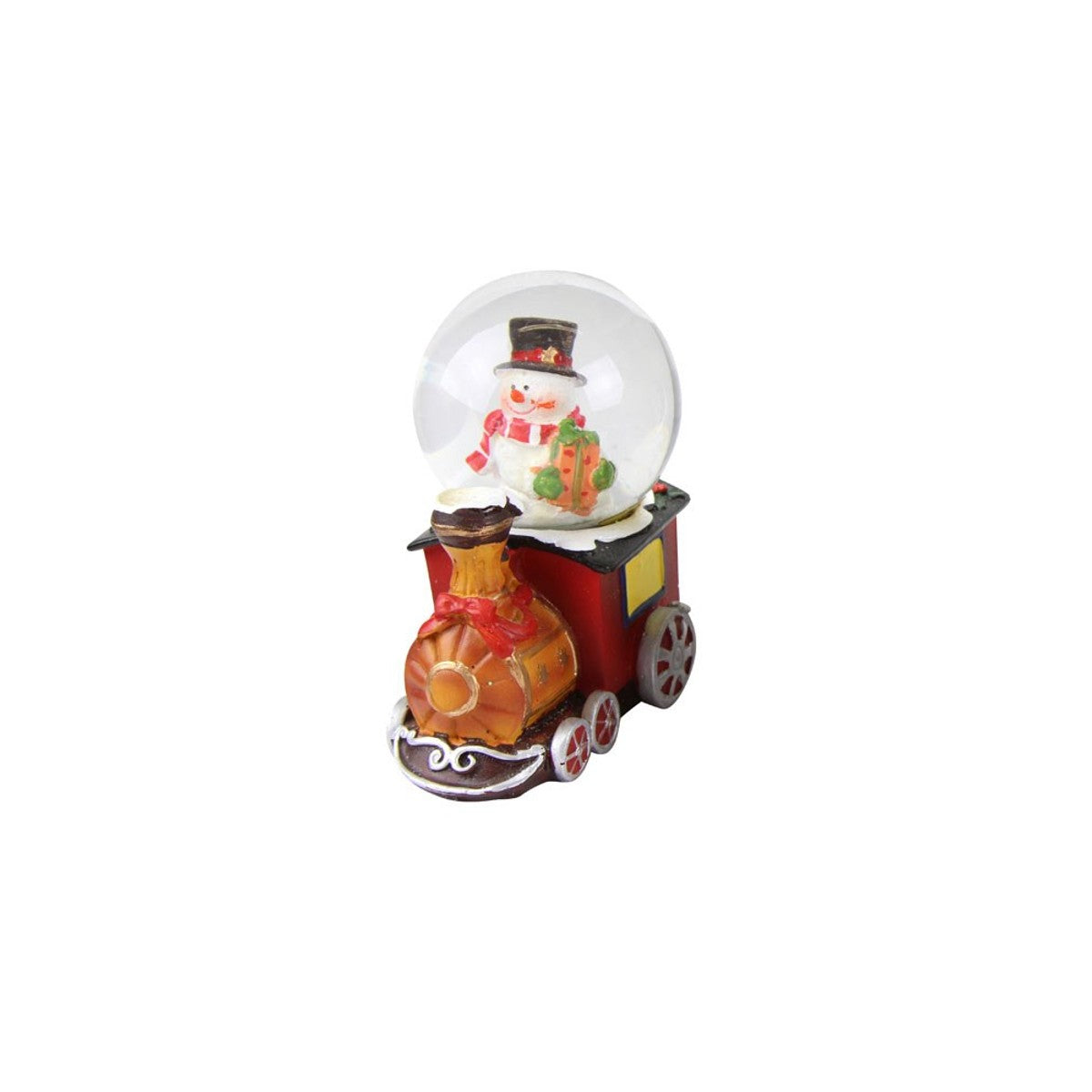 Mini Train Snow Globe with Festive Character
