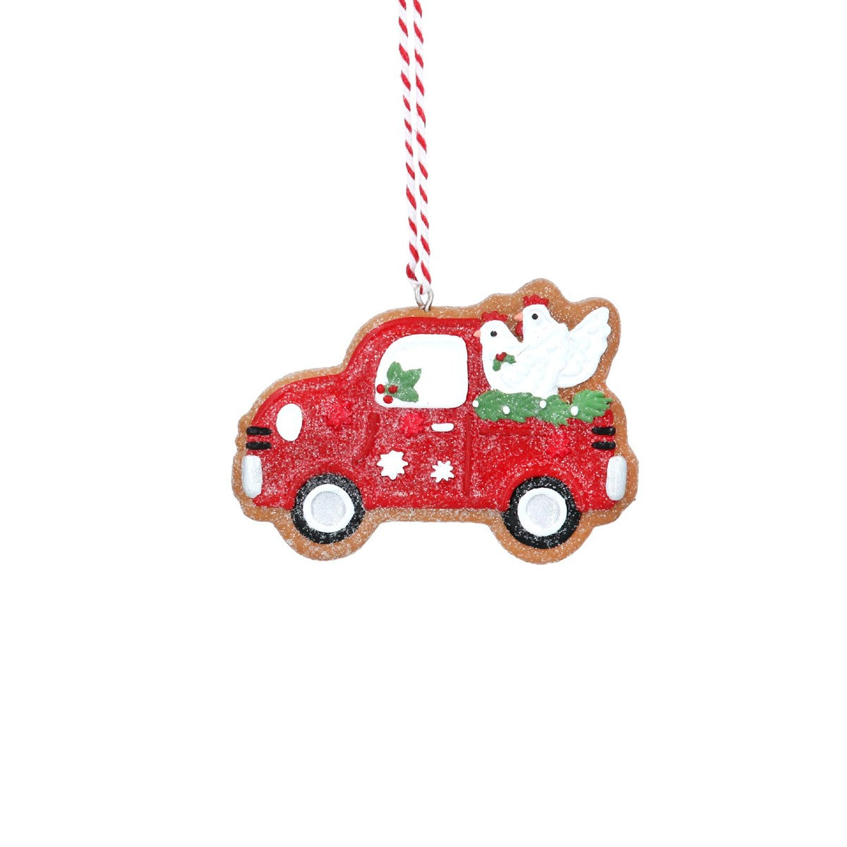 Gingerbread Car Resin Decoration
