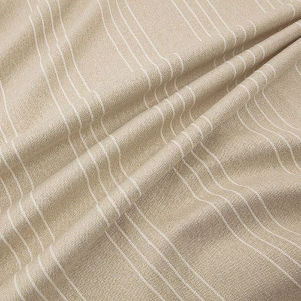 Cape Sand Neutral Stripe Square Cushion