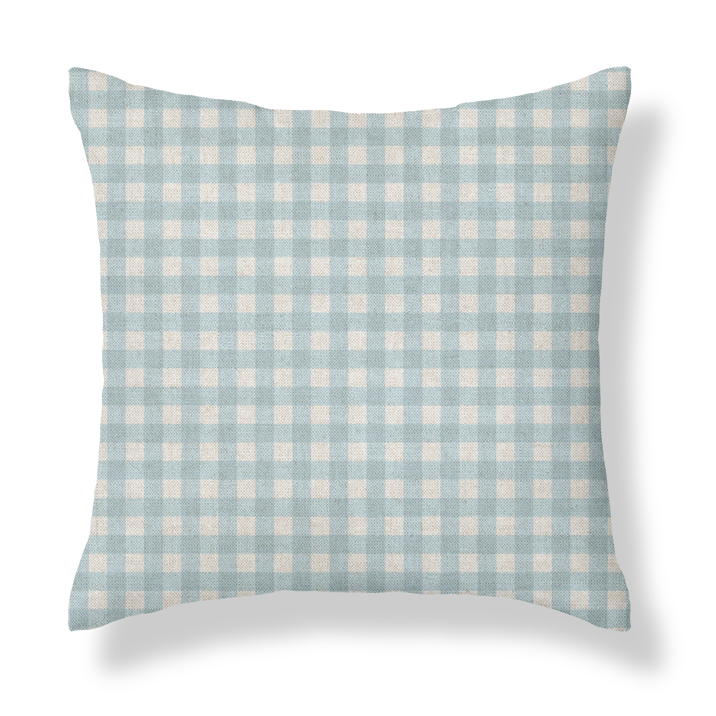 Hillcrest Sky Blue Gingham Cushion