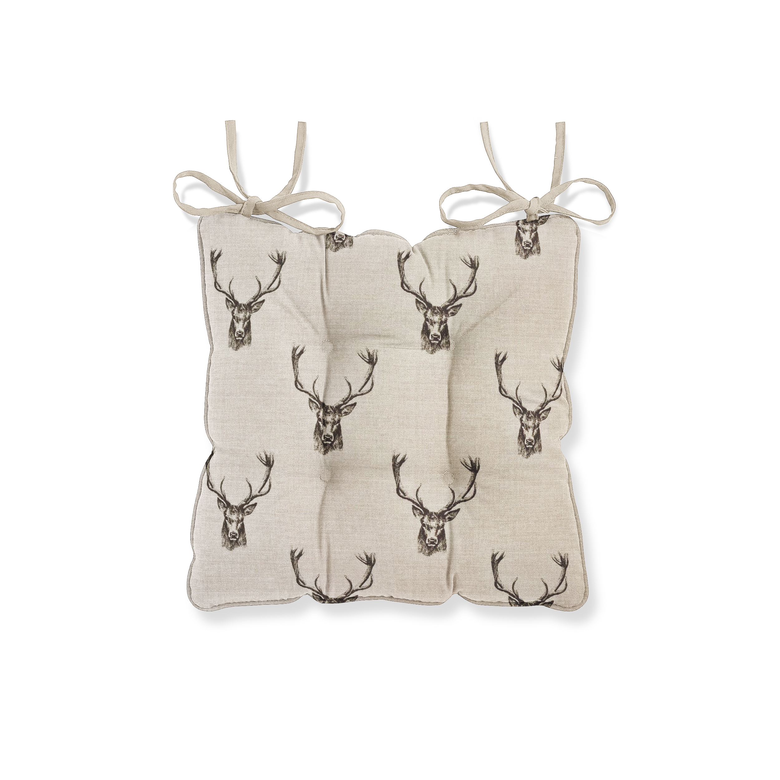 Stags Head Design Chair Seat Pad