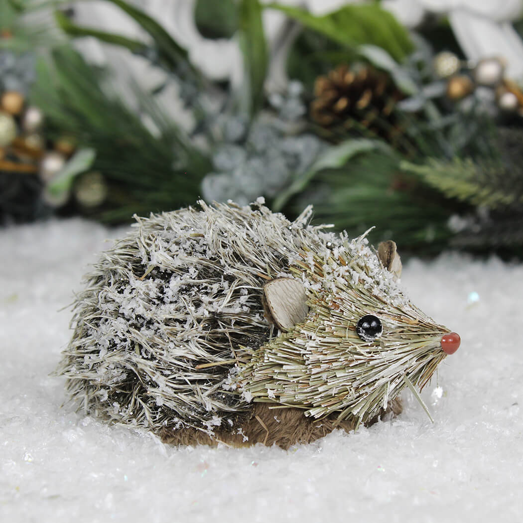 Small Snowy Bristle Harriet Hedgehog Ornament