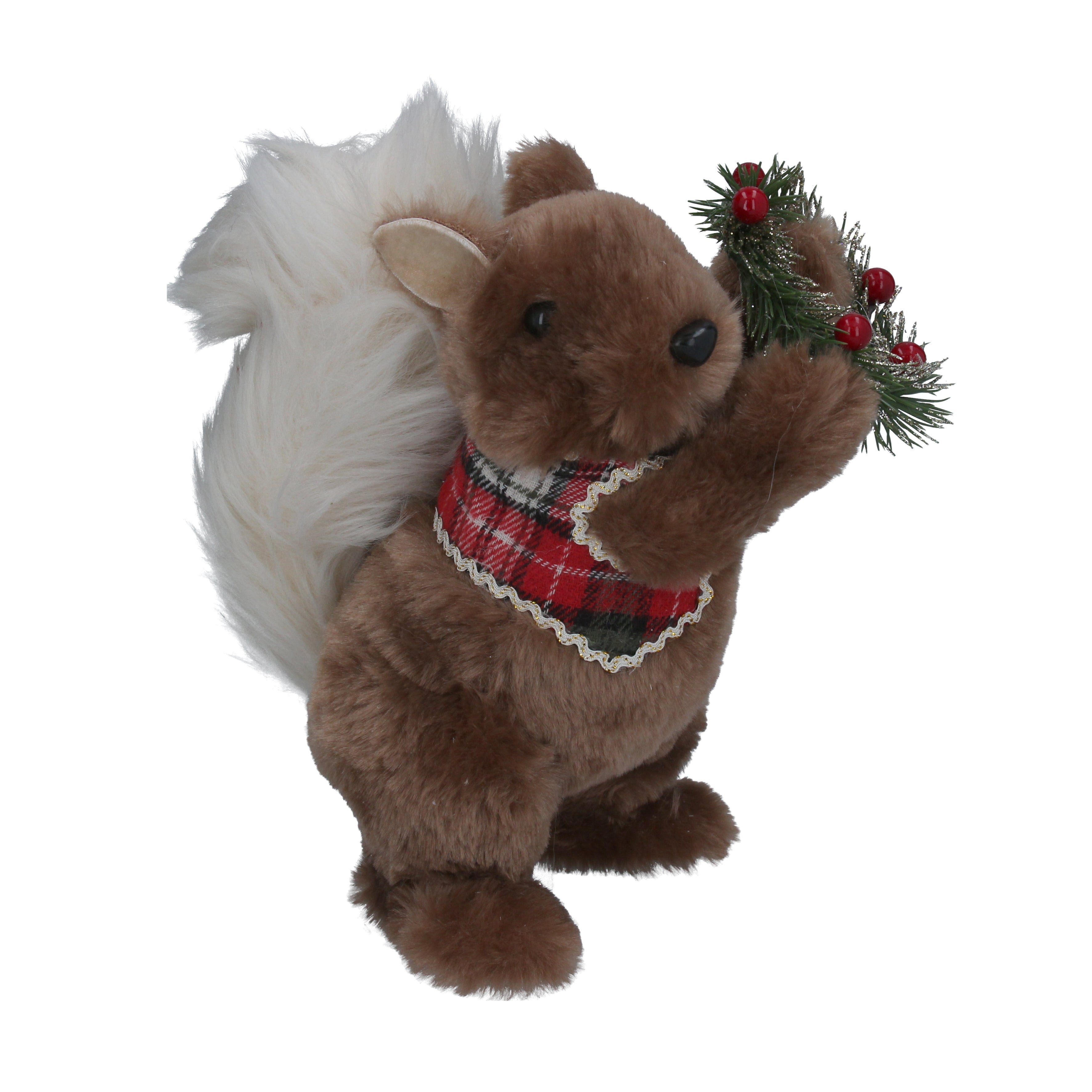 Sammy Squirrel with Wreath Standing Ornament