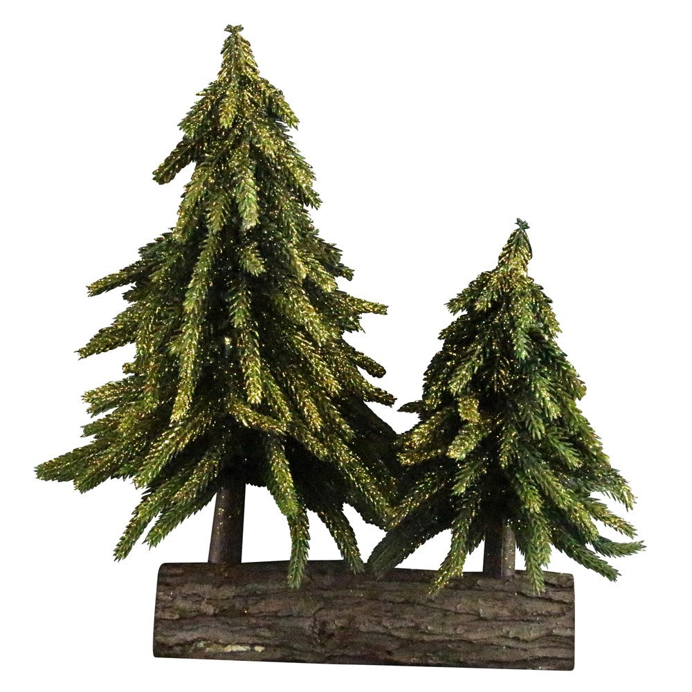 Double Christmas Fir Tree Decoration