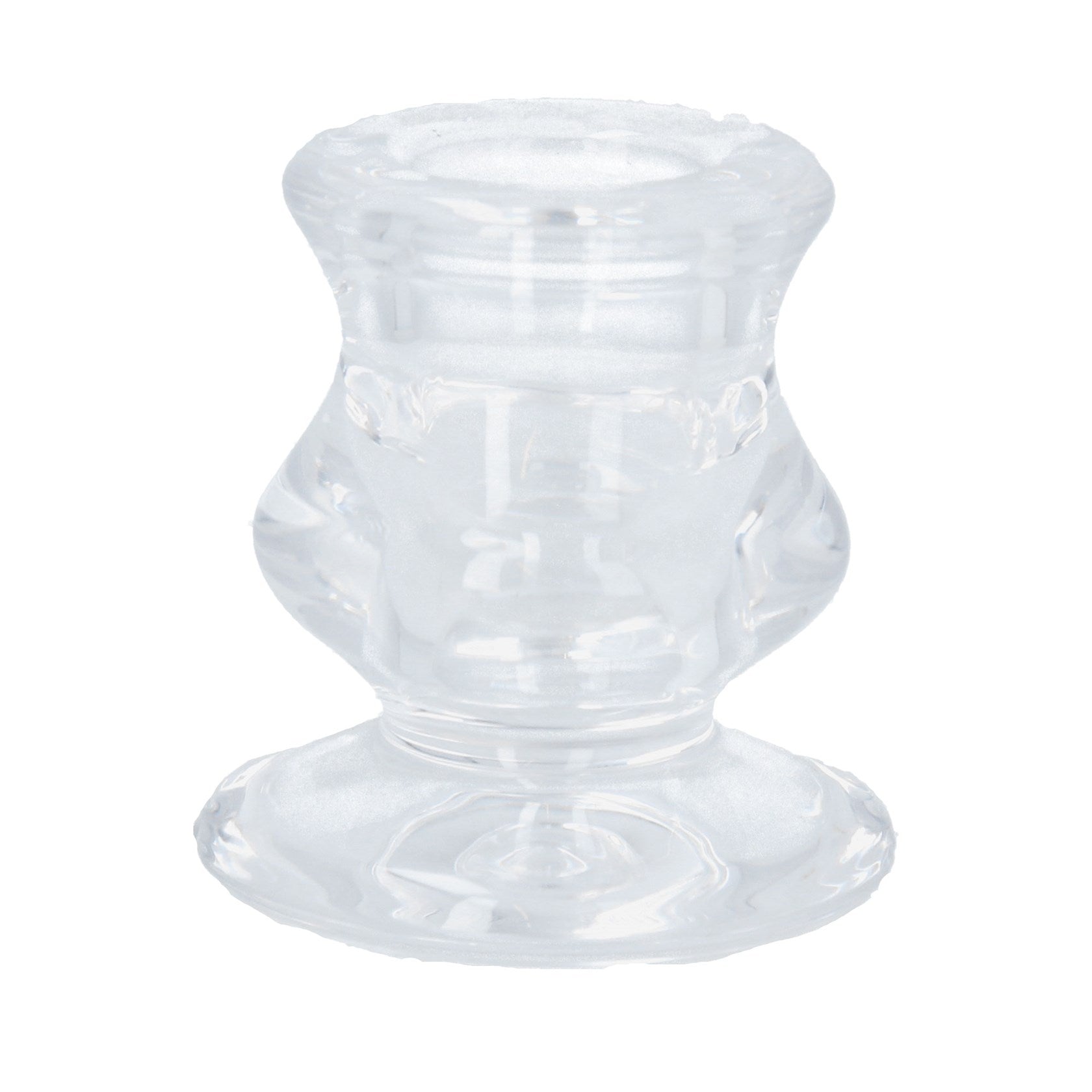 Mini Clear Glass Candlestick