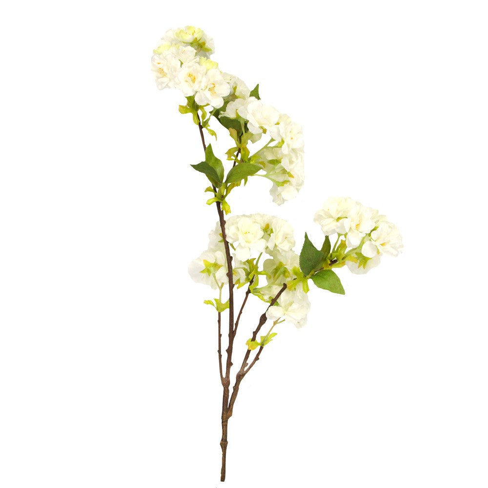 White Cherry Blossom Spray Stem