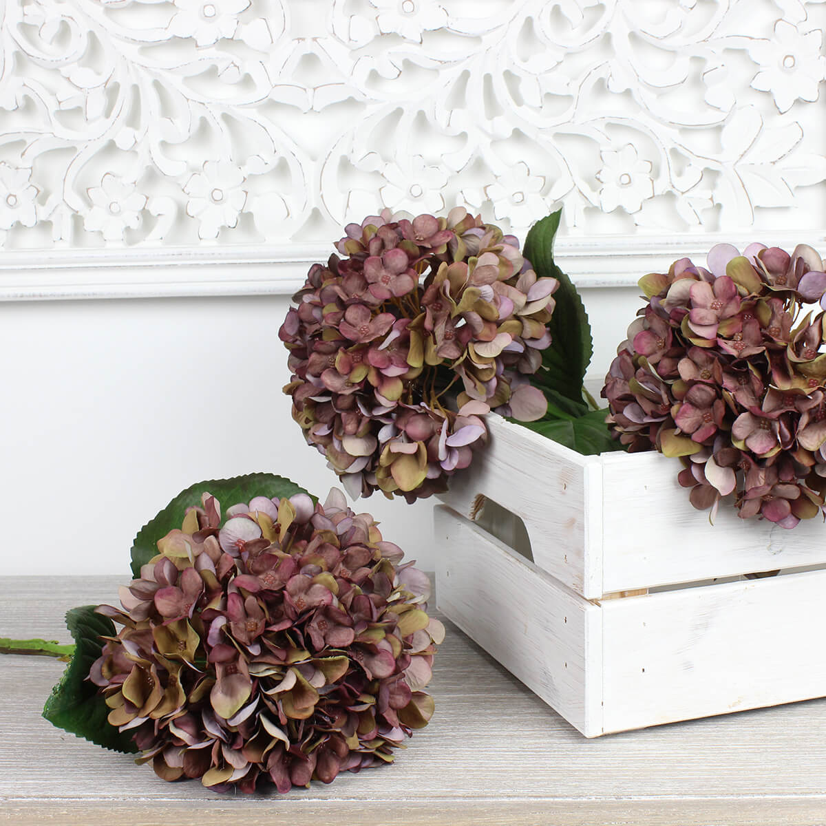 Faux Autumn Coffee Hydrangea