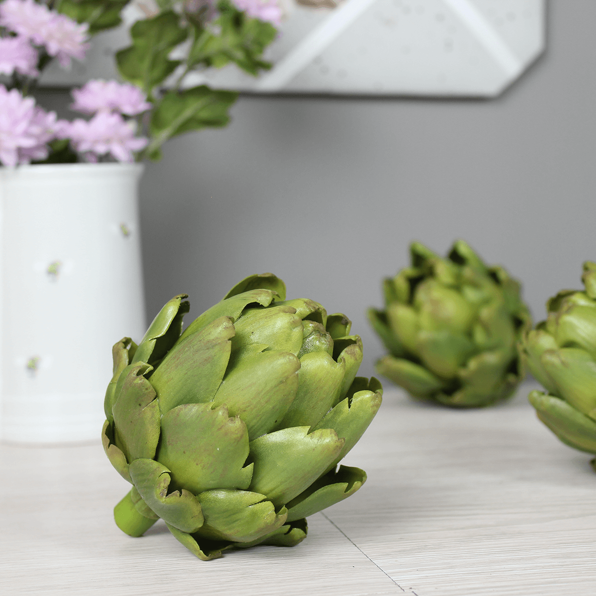 Artificial Green Artichoke Head Decoration