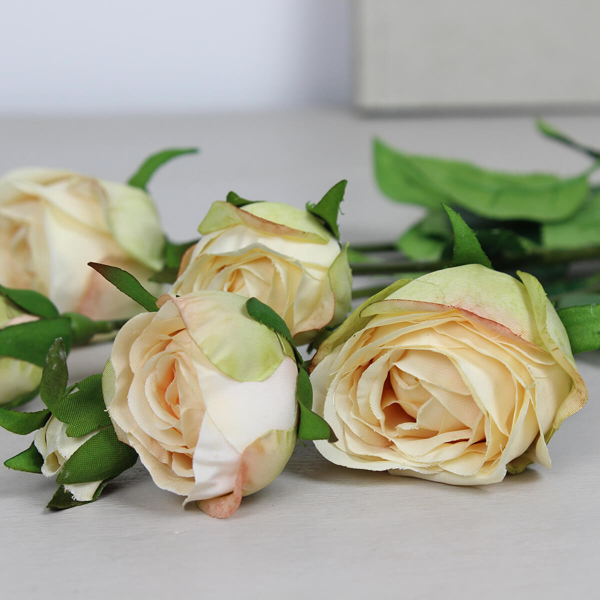 Medium Peach Rose Flower Spray