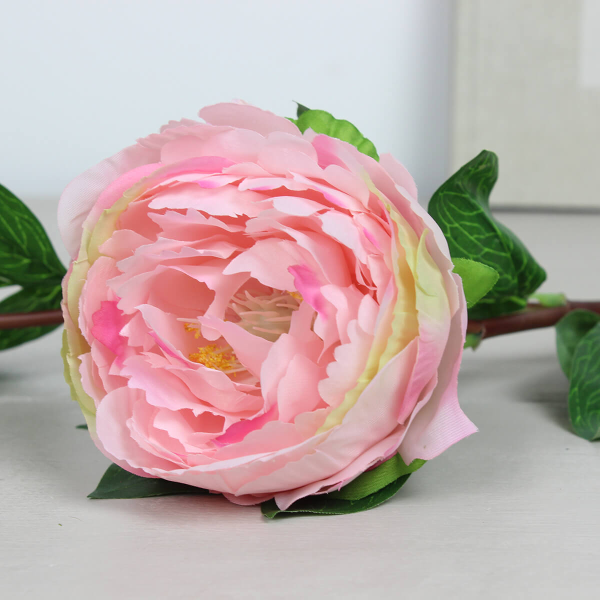 Large Peony Light Pink Spray