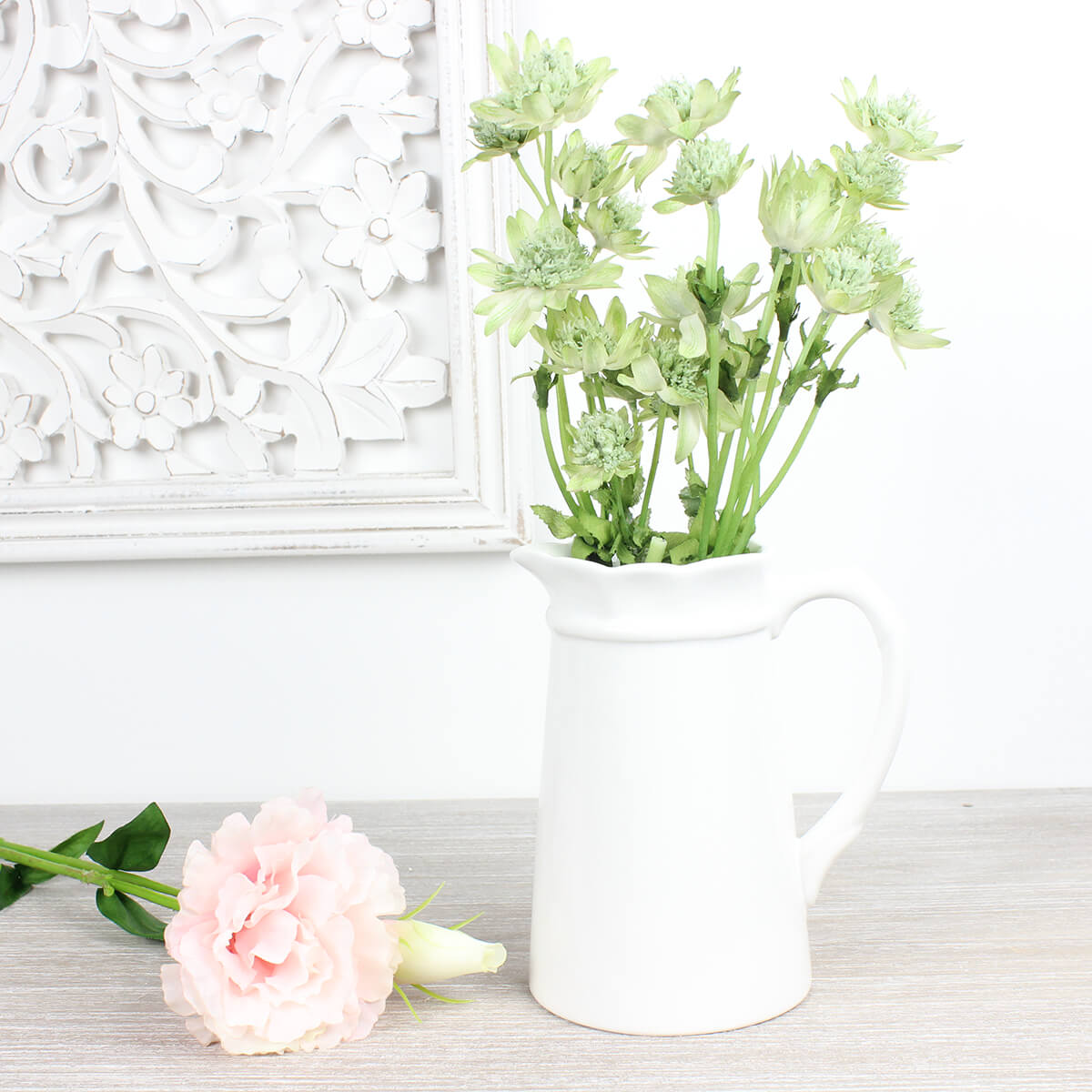 Lucie White Frilled Edge Jug