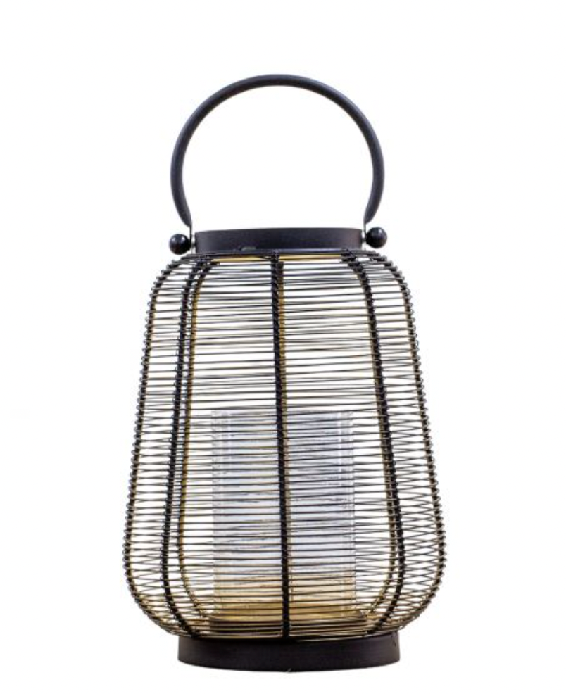 Black & Gold Brennan Lantern - Small