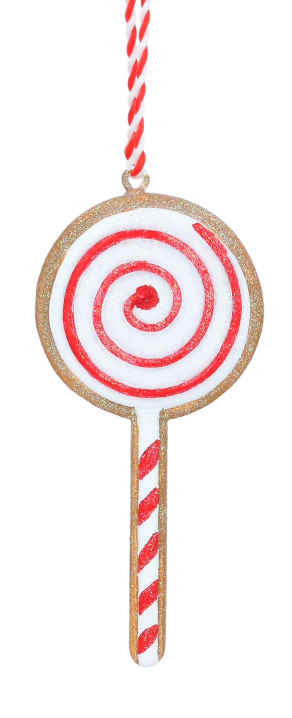 Gingerbread Lollipop Christmas Decoration