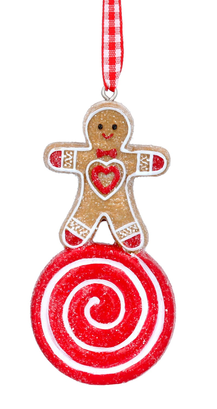 Gingerbread Man on Sweet Tree Decoration