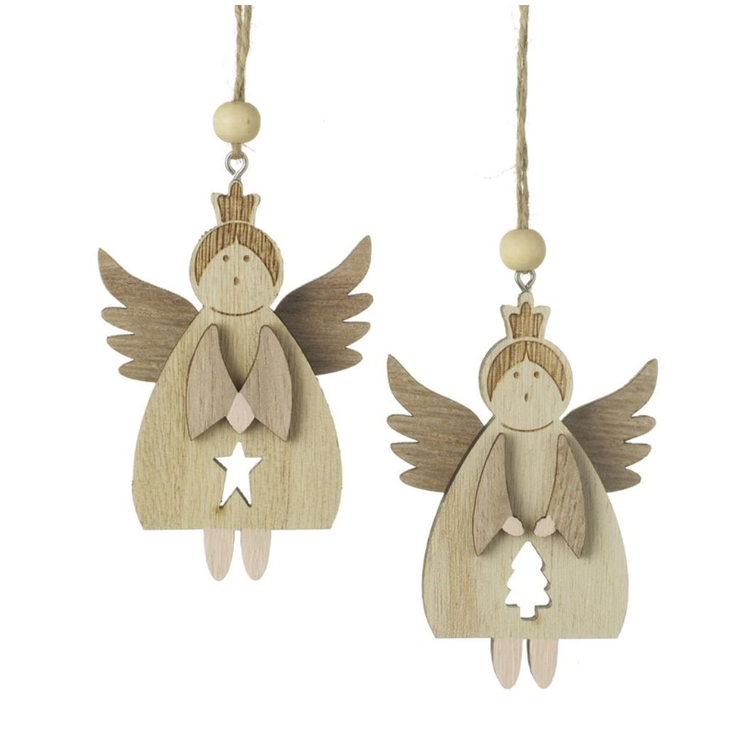 Hanging Wooden Angel